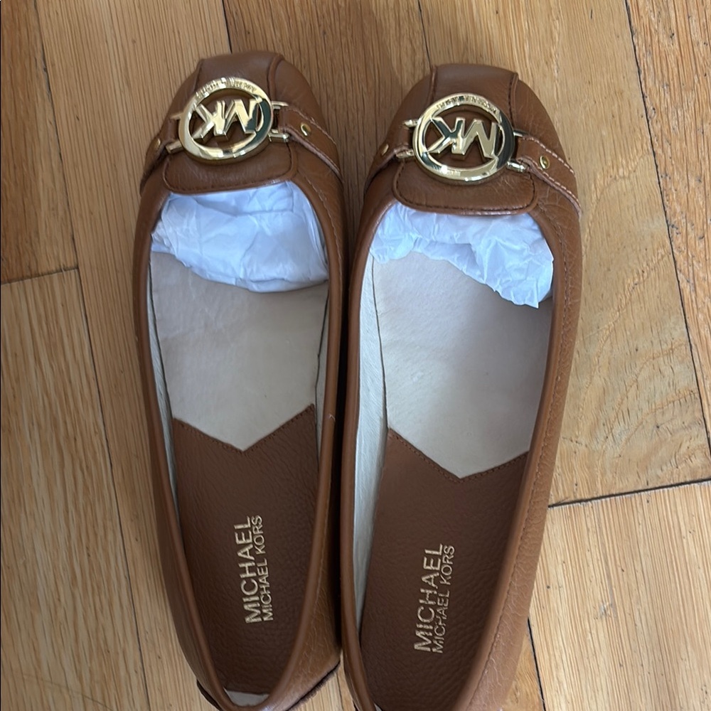 Michael Kors Brown Leather Flats